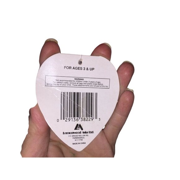 Fluffy White Stuffed VALENTINE'S DAY BEAR Plush RED Bow 16" Tall - Picture 4 of 10